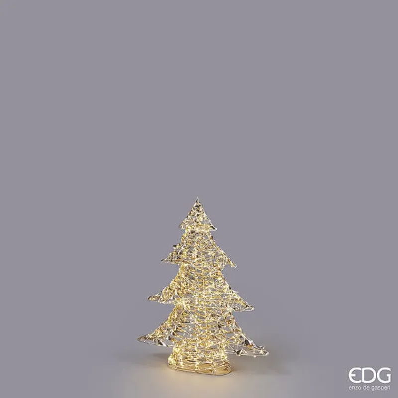 Gouden kerstboom cm. 48x9,5x58 h met 720 MicroLed EDG