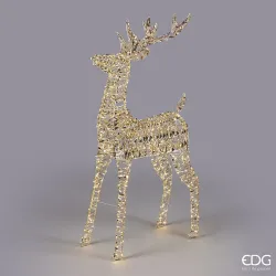 Arany rénszarvas MicroLed csíkokkal, három méretben EDG
