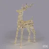 Gold Reindeer with MicroLed Stripes in Three Sizes EDG