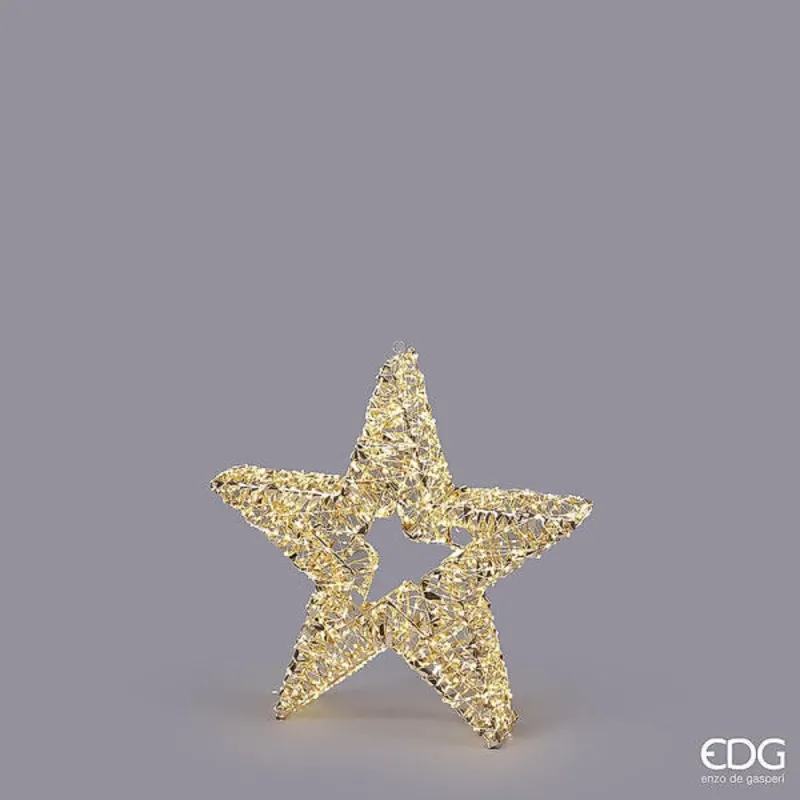Gold Star with MicroLed Stripes EDG cm.60 with 1440 MicroLed