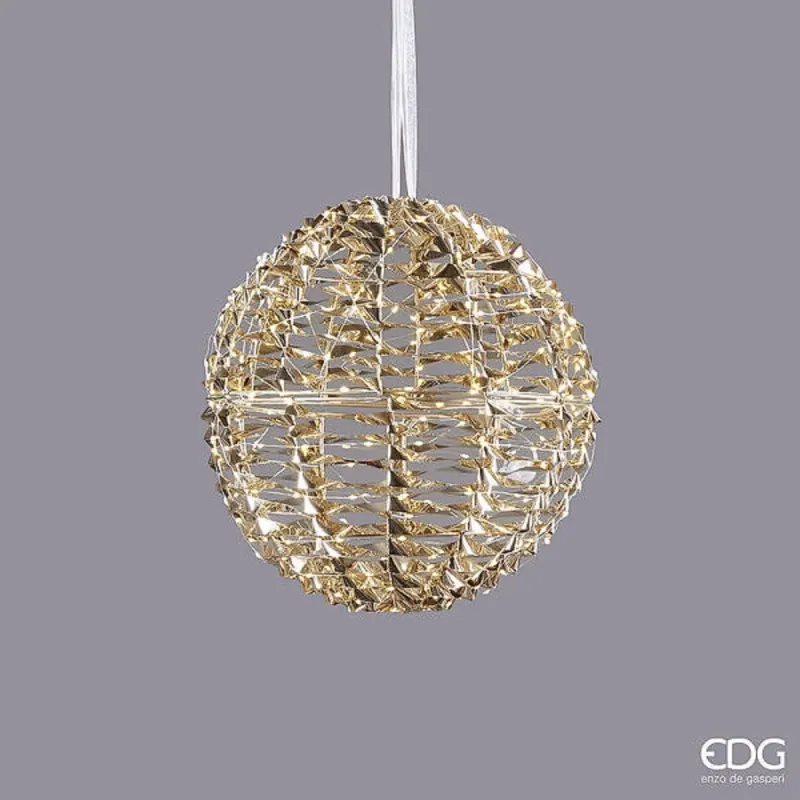 Gold Sphere με MicroLed Stripes διαμέτρου EDG cm.30 με 300 MicroLeds