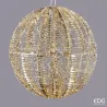 Gold Sphere with MicroLed Stripes in Three EDG Sizes