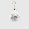 Glass Foil Sphere with Gold and Silver Leaf in Two Sizes EDG