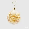 Glass Foil Sphere with Gold and Silver Leaf in Two Sizes EDG