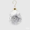 Glass Foil Sphere with Gold and Silver Leaf in Two Sizes EDG