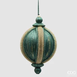 Sfera Jewel Verde diametro cm.10x16 h EDG