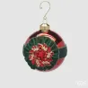 Glass Sphere Gem Decoration Red cm. 10 EDG