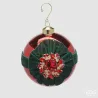 Glass Sphere Gem Decoration Red and Green in Two Sizes EDG