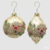 Addobbo Sfera e Fuso Flower Oro Assortiti EDG