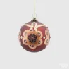 Μπορντό Flor Γυάλινη Σφαίρα cm.8 EDG