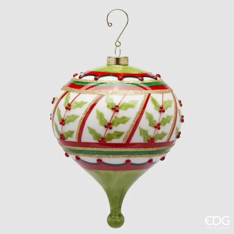 Kreisel Holly Decoration cm.14 EDG