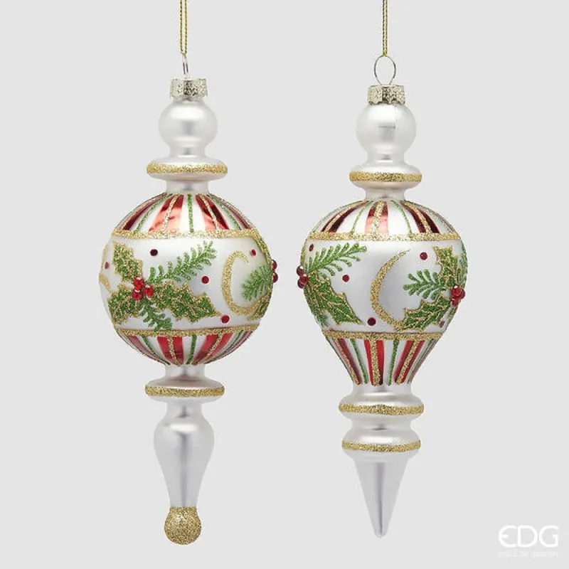 Decoração Sortida de Azevinho Derretido cm. 20 EDG