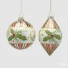 Fused Holly Assorted Sphere cm.10 EDG