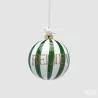 Sfera Believe a Righe in Vetro e Porcellana cm.10 EDG