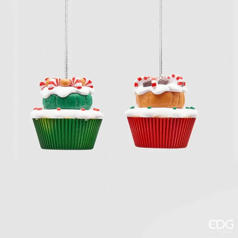 Cupcake Διακόσμηση Πηλός Πολύχρωμο Ανάμεικτο cm.6,5 EDG