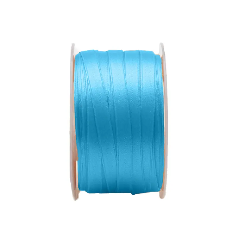 Double Satin Ribbon, ideal for wedding favors and luxury bows LIGHT BLUE