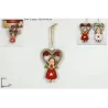 Set of 2 Angel Pendants with Heart