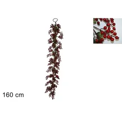 Rama de frutos rojos y hojas cm 160 | ChartaRè