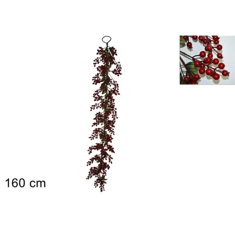 Red Berries and Leaves Branch cm 160 | ChartaRè