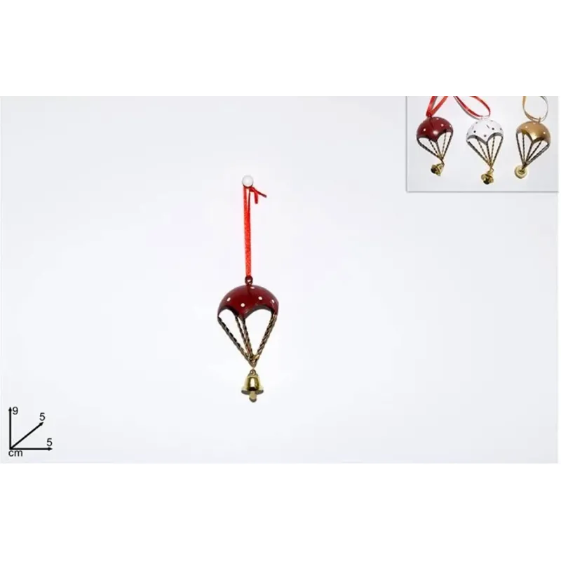 Paraquedas de metal com campainha h 9 Cm | ChartaRè