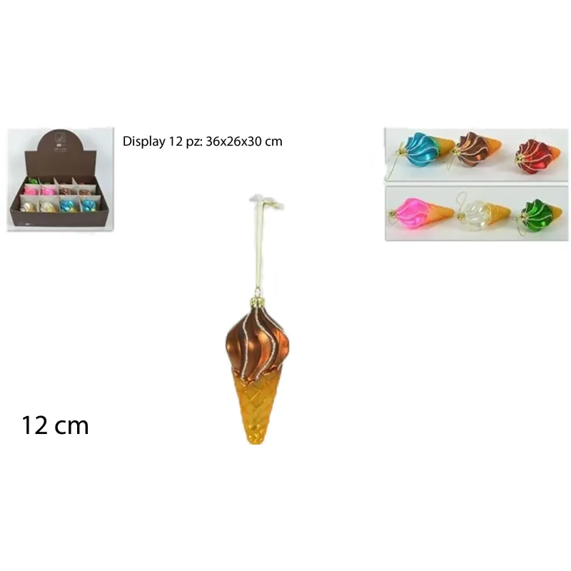 Ice Cream to Hang in Assorted Colors cm. 12 | ChartaRè