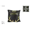 Black Velvet Cushion with Gold Decorations | ChartaRè