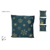 Petrol Blue Christmas Cushion cm 45x45 | ChartaRè