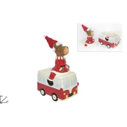 Contentor de Autocarro e Rena Cm 22 x 34