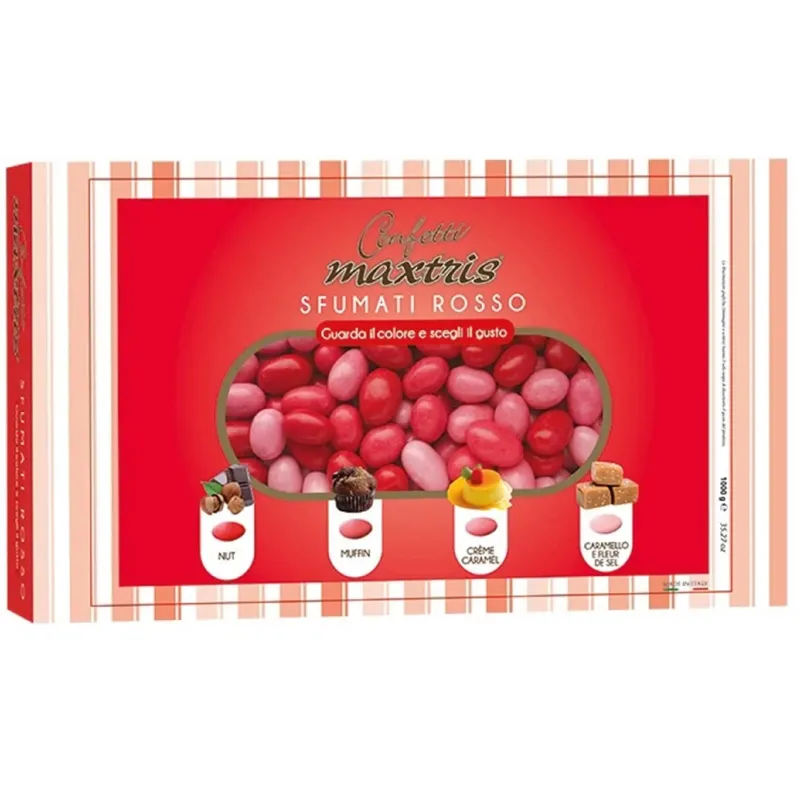 Amêndoas Açucaradas Sombreadas Vermelhas kg.1 | ChartaRè