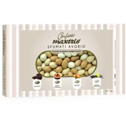 Ivory Shaded Maxtris Sugared Almonds 1 kg | ChartaRè