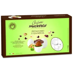Sugared almonds Maxtris Pistachio and Gianduja 1 kg | ChartaRè
