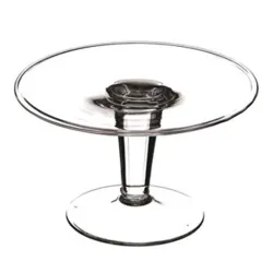 Présentoir à gâteau en verre avec bord simple | ChartaRè