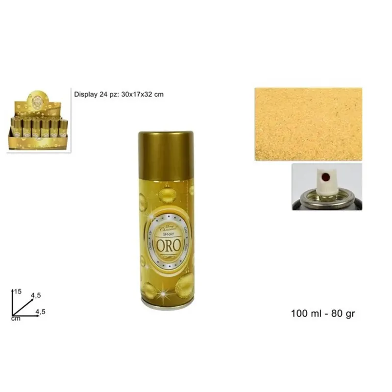 Lata de Spray Ouro e Prata 100 ml