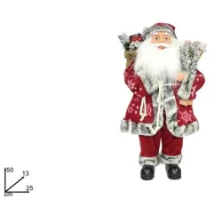 De Kerstman met Ski's en Zak Diverse Hoogtes