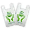 500 White Bio Compostable Bags Compliant with UNI EN 13432