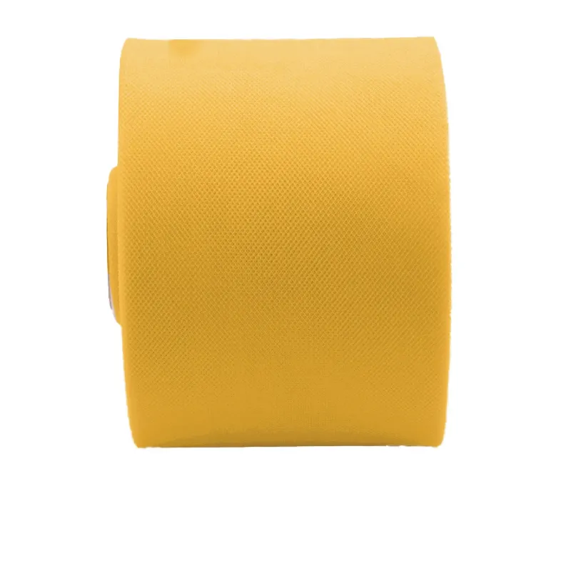 Tulle in Roll in 100 mt Ochre Reels