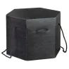 Caja hexagonal secreta con cordones de seda negra