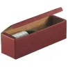 Box for 1 Flat Bottle in Resistant Cardboard Various Colors