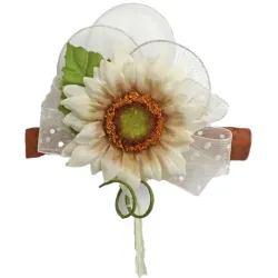 Sunflower Confetti Holder with Cinnamon 12 pcs | ChartaRè