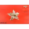 Stelo Poinsettia Glitterata Cm. 30 Vari Colori