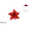 Stelo Poinsettia Glitterata Cm. 30 Vari Colori | ChartaRè