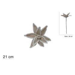 Blomstjälk med päls cm. 21 i olika färger