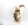 Orso in Piedi con Sacco Regalo Rosa in Tre Misure