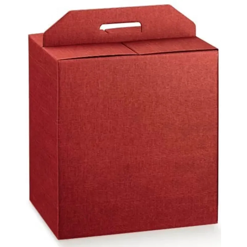 Panettone Box och vinröd silkeflaska