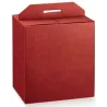 Panettone Box and Burgundy Silk Bottle