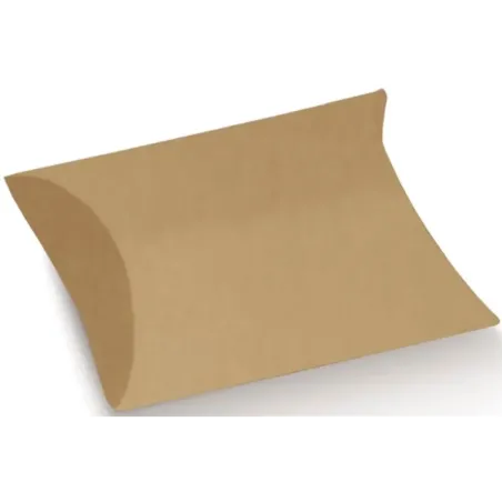 10 Astucci in Cartoncino Avana Pieghevole