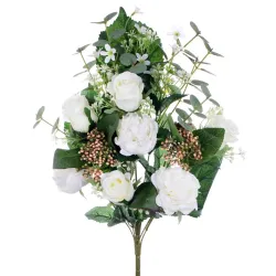 Ramos de capullos y rosas de varios colores