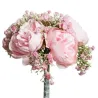 Bouquet Pivoines et Gypsophile