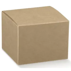 Havana Boîtes pliantes pour faveurs de mariage, paquet de 10 pièces en carton naturel facile à assembler