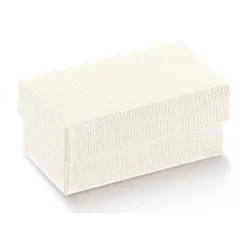 Cajas de Cartón Blanco con Tapa en Relieve en pack de 10 piezas, ideales para recuerdos y objetos